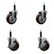 Service Caster 4'' SS Maroon Poly Wheel Swivel 3/4'' Expanding Stem Caster Set 2 Brakes, 4PK SCC-SSEX20S414-PPUB-MRN-2-TLB-2-34 - alternate 1